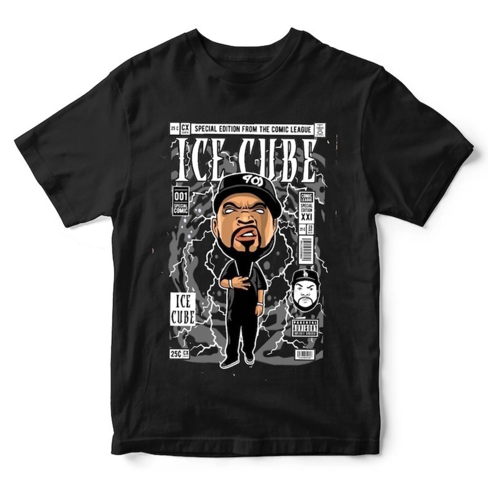 Chibi Graphic Design Ice Cube Rap & Hip-Hop Band Unisex T-Shirt